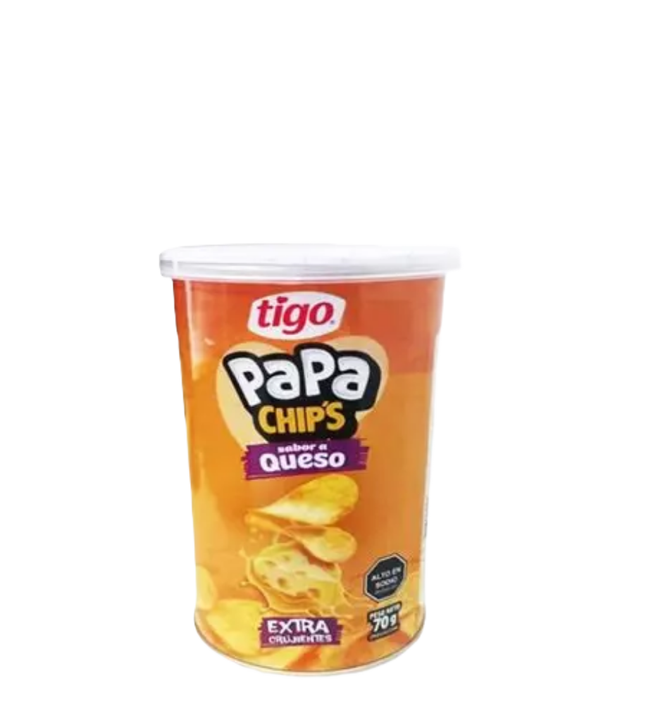 Papas Chips Tigo Sabor Queso 70GR