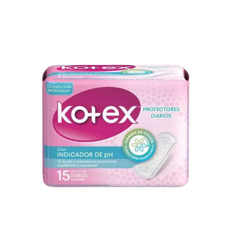 Protectores Kotex Diarios 15 UND